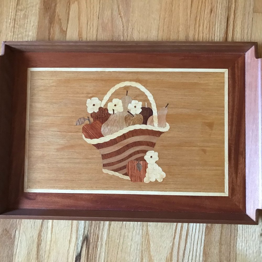 The Cook's Bazaar Wooden Serving Tray New